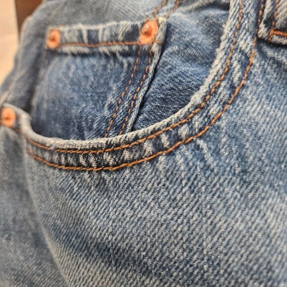 Forever 21 Western denim distress button fly high waist Country Concert Short 30 - Picture 5 of 9